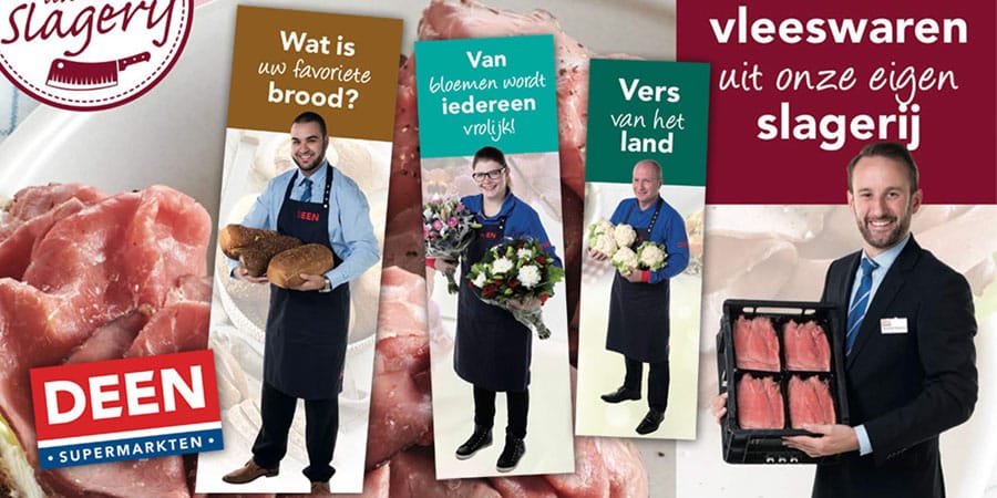 Deen Supermarkten reclame fotografie van medewerkers