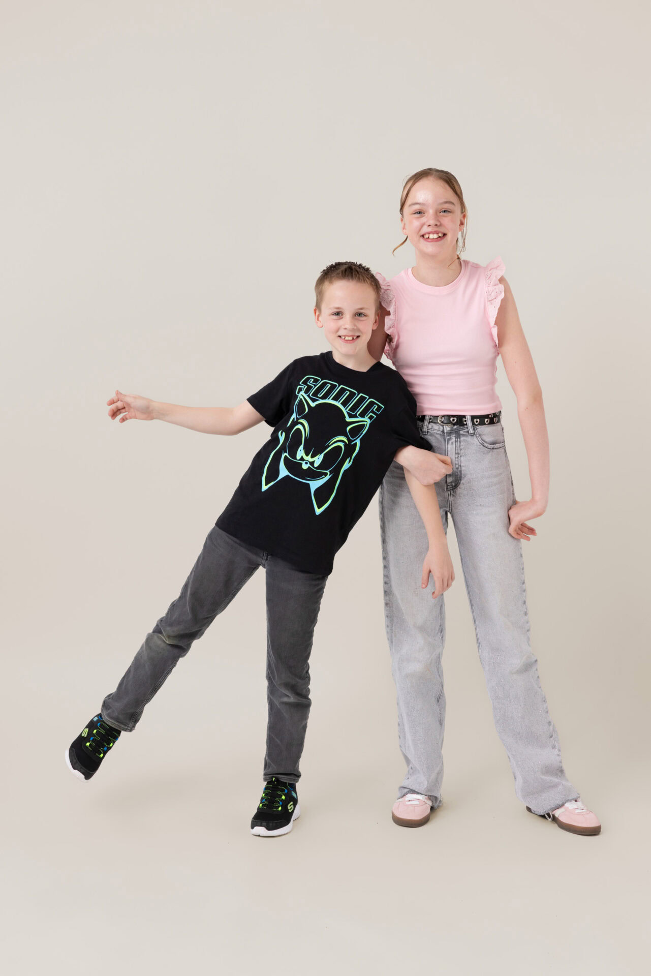 broer en zus fotoshoot