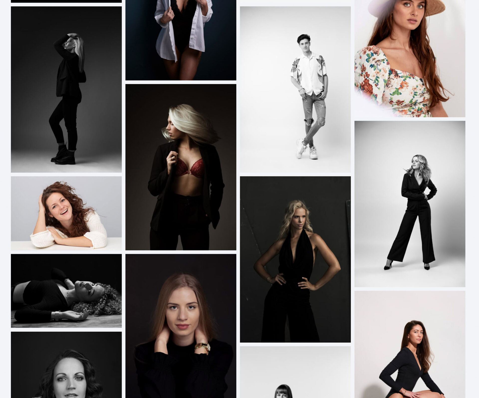 professionele modellen fotoshoot overzicht