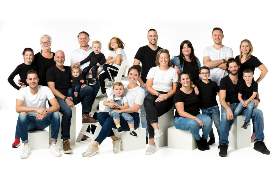 familie fotoshoot grote groep