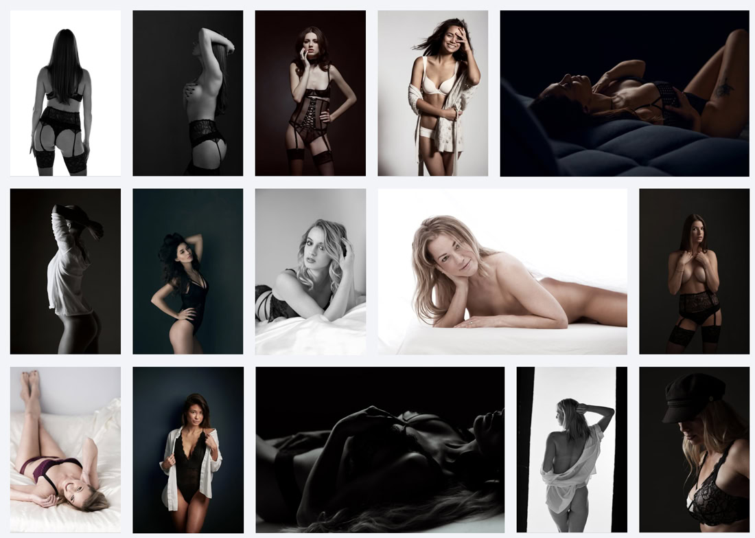 moodboard lingerie fotografie