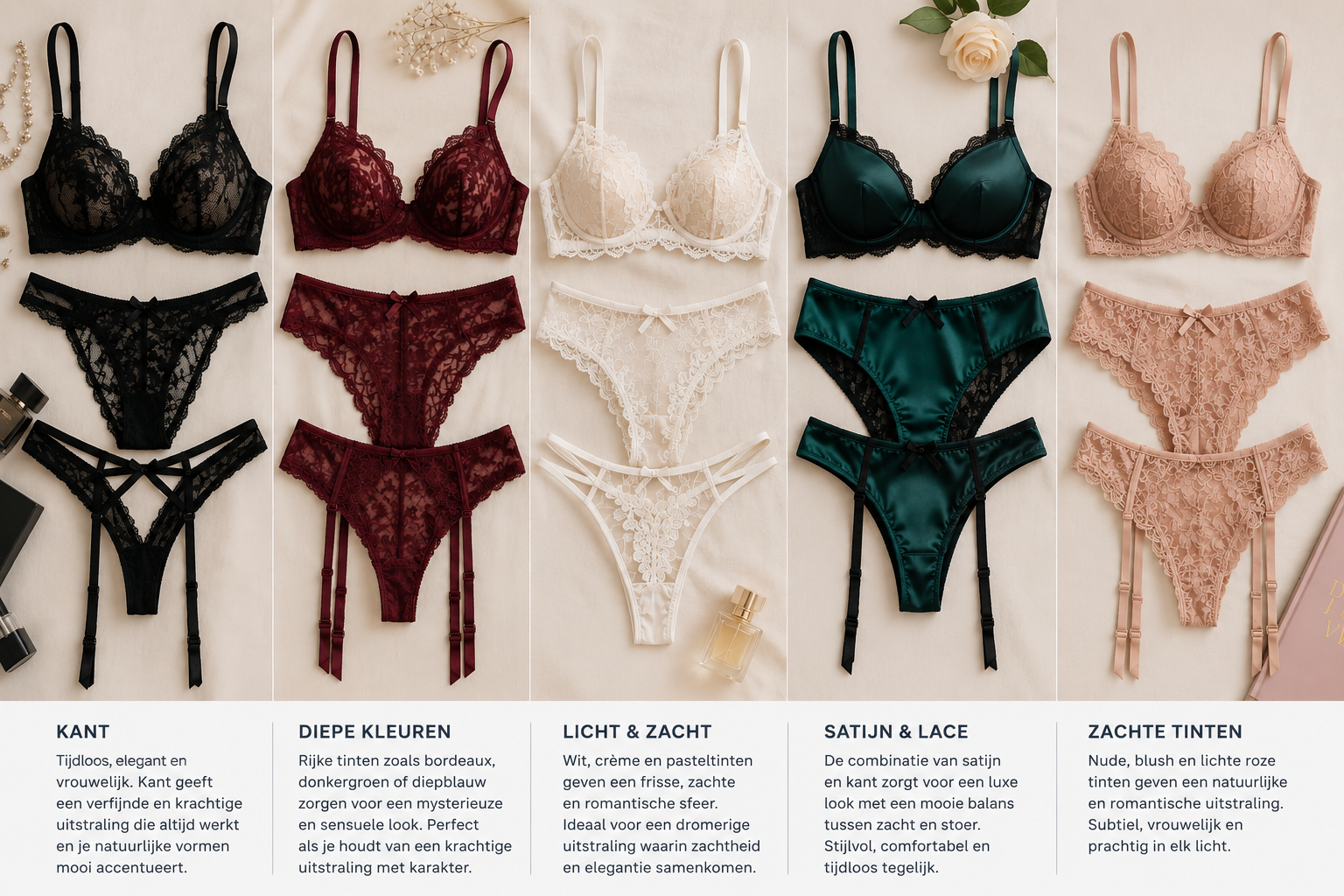 verschillende lingerie setjes